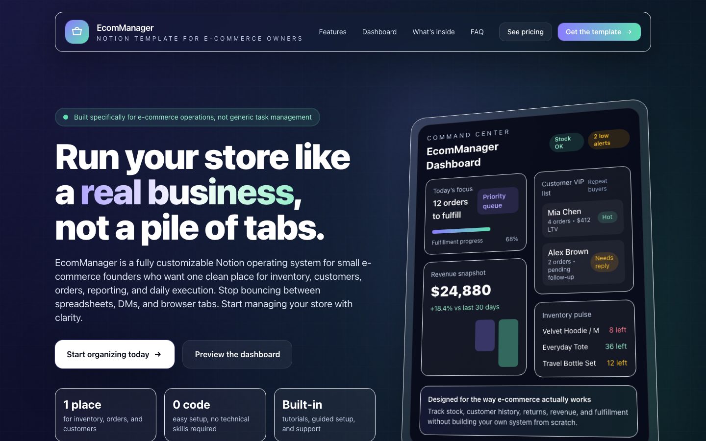 EcomManager preview