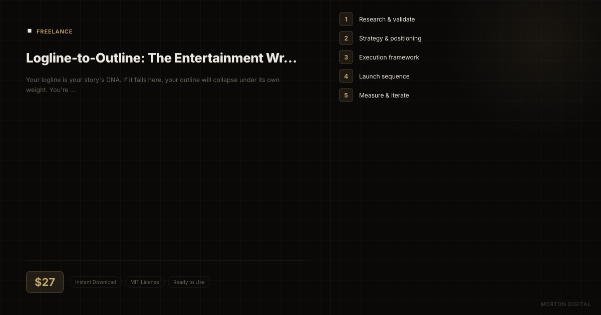 Logline-to-Outline: The Entertainment Writer's 48-Hour Bridge preview